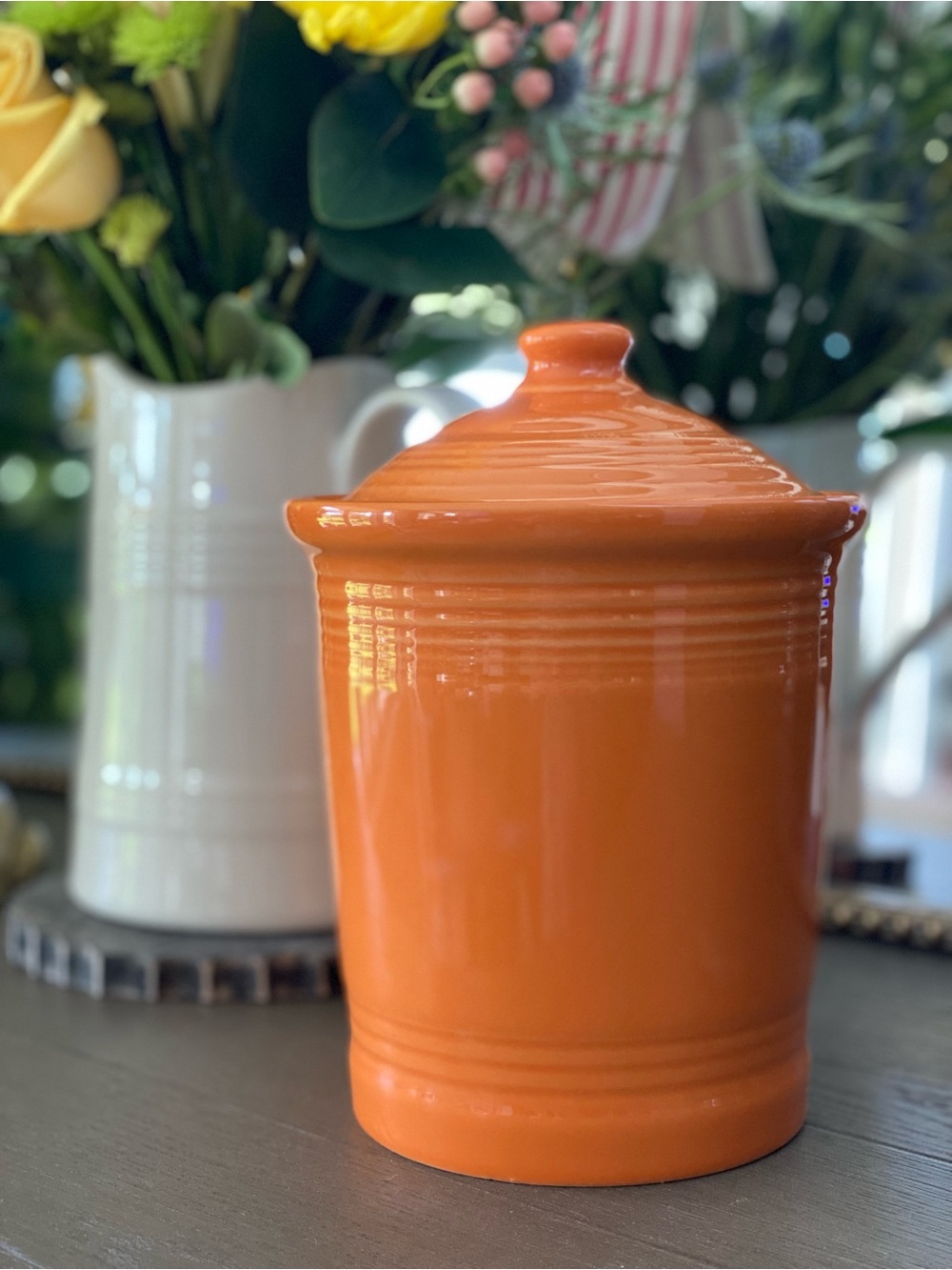 Fiestaware Tangerine Canister